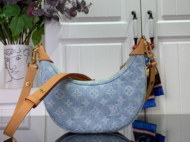 HypedEffects Louis Vuitton Denim Monogram Hobo Bag