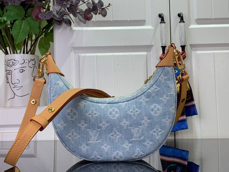HypedEffects Louis Vuitton Denim Monogram Hobo Bag