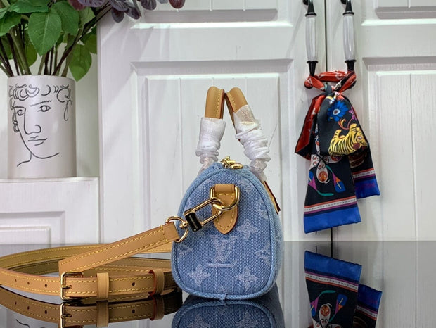 HypedEffects Louis Vuitton Denim Monogram Miniature Handbag