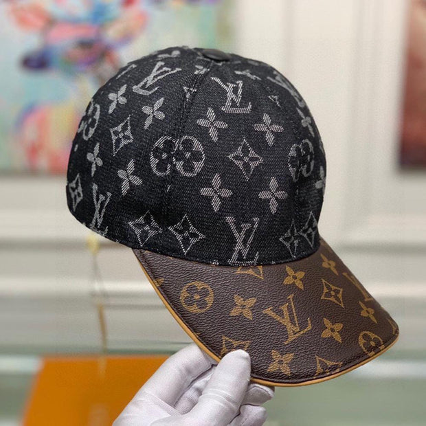HypedEffects Louis Vuitton Elegant Black and Brown - Classic Louis Vuitton Style Cap