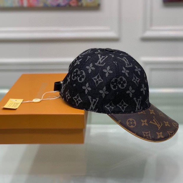 HypedEffects Louis Vuitton Elegant Black and Brown - Classic Louis Vuitton Style Cap