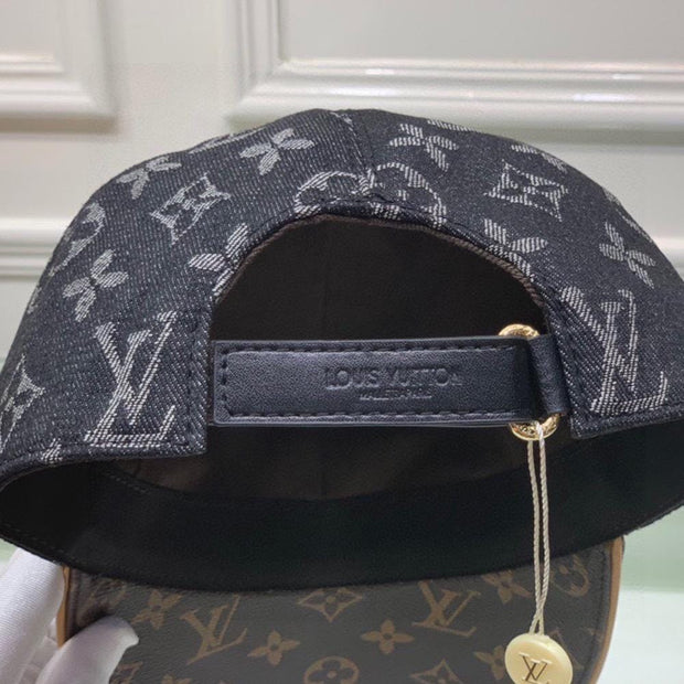HypedEffects Louis Vuitton Elegant Black and Brown - Classic Louis Vuitton Style Cap