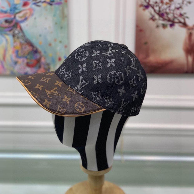HypedEffects Louis Vuitton Elegant Black and Brown - Classic Louis Vuitton Style Cap
