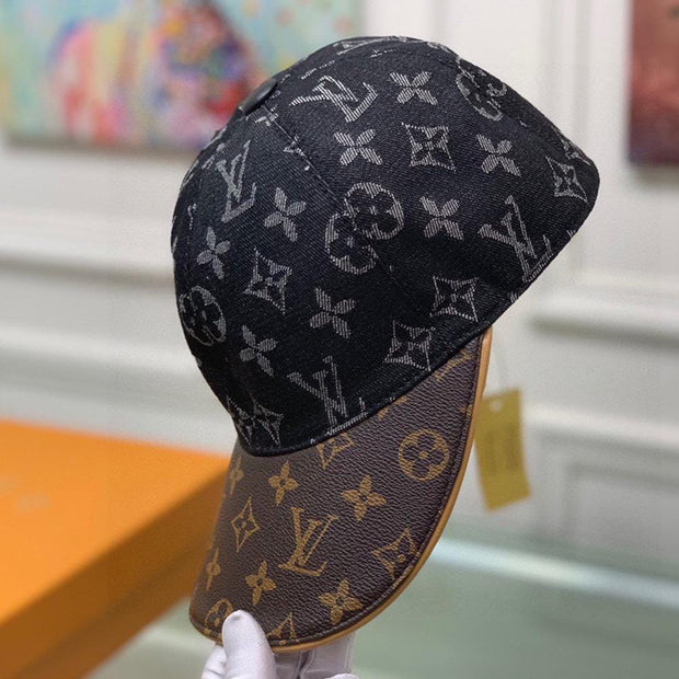 HypedEffects Louis Vuitton Elegant Black and Brown - Classic Louis Vuitton Style Cap