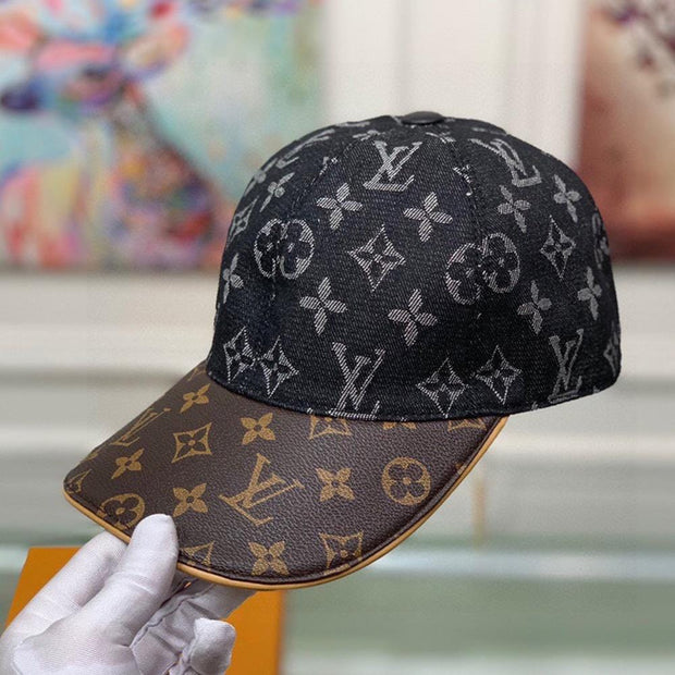 HypedEffects Louis Vuitton Elegant Black and Brown - Classic Louis Vuitton Style Cap