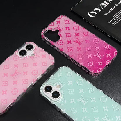 HypedEffects louis vuitton Embossed Monogram Silicone iPhone 17 Case