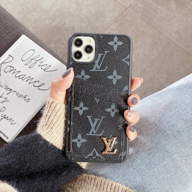 HypedEffects Louis Vuitton & Gucci iPhone Case Collection - Famous Patterns with Integrated Wallet