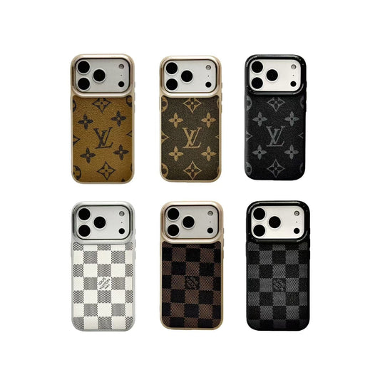 HypedEffects louis vuitton Iconic Monogram and Damier Case Luxury Edition for iPhone 14 to 17 Pro Max
