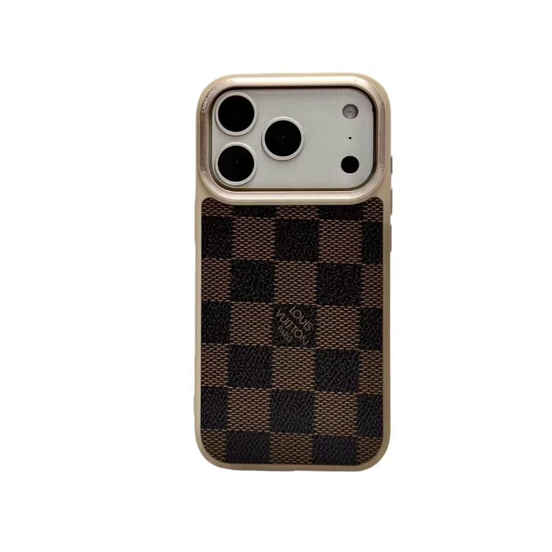 HypedEffects louis vuitton Iconic Monogram and Damier Case Luxury Edition for iPhone 14 to 17 Pro Max