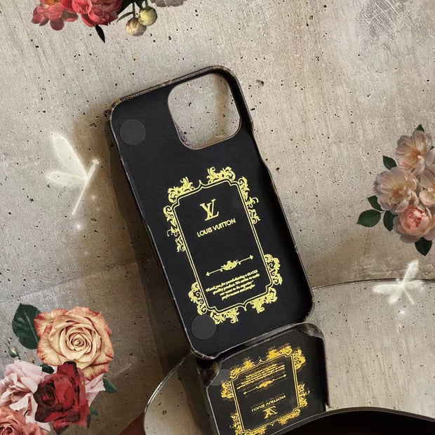 HypedEffects Louis Vuitton iPhone 14 Wallet Case With Straps | Louis Vuitton Back Pocket case for iPhone 14