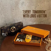HypedEffects Louis Vuitton iPhone 14 Wallet Case With Straps | Louis Vuitton Back Pocket case for iPhone 14