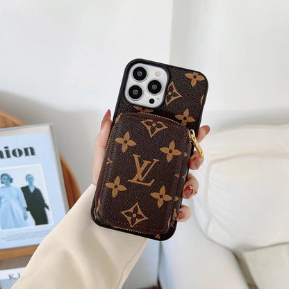 HypedEffects louis vuitton iPhone 17 Wallet Case | iPhone 17 Back Pocket Case