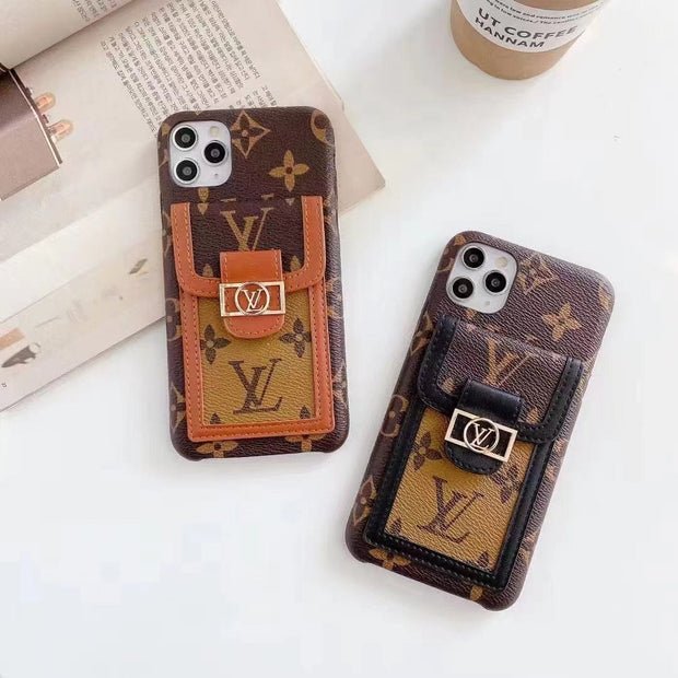 HypedEffects Louis Vuitton Luxury iPhone 15 Wallet Case: A Touch of Refined Elegance