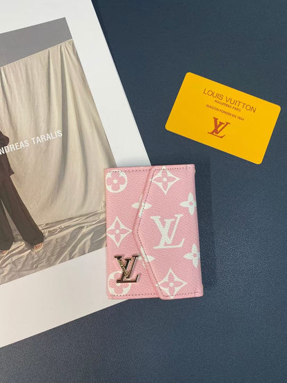 HypedEffects louis vuitton Monogram and Checkered Credit Card Holders wallet with louis vuitton Logo