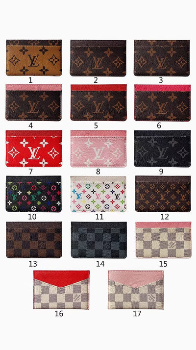 HypedEffects Louis Vuitton Monogram and Damier Canvas Card Holders - 17 Style Wallet Collection