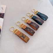HypedEffects Louis Vuitton Monogram and Leather Key Holders with Gold Hardware | LV Keychain