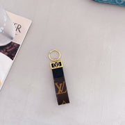 HypedEffects Louis Vuitton Monogram and Leather Key Holders with Gold Hardware | LV Keychain