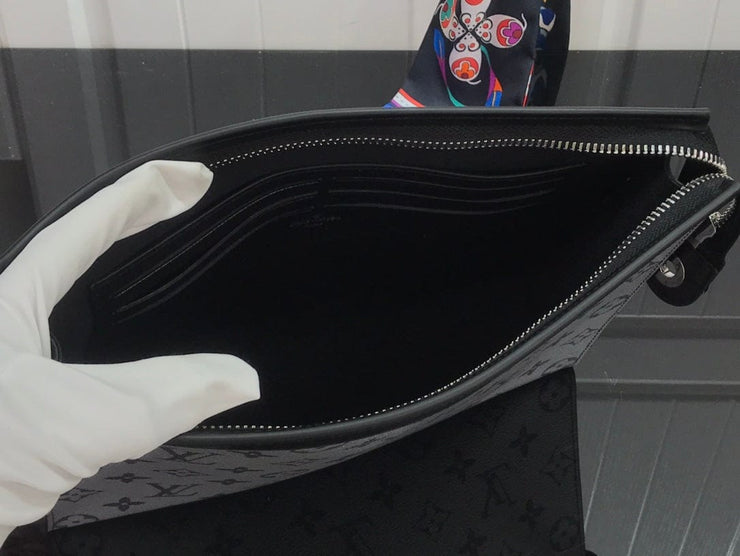 HypedEffects Louis Vuitton Monogram Eclipse Pochette Voyage MM Wallet
