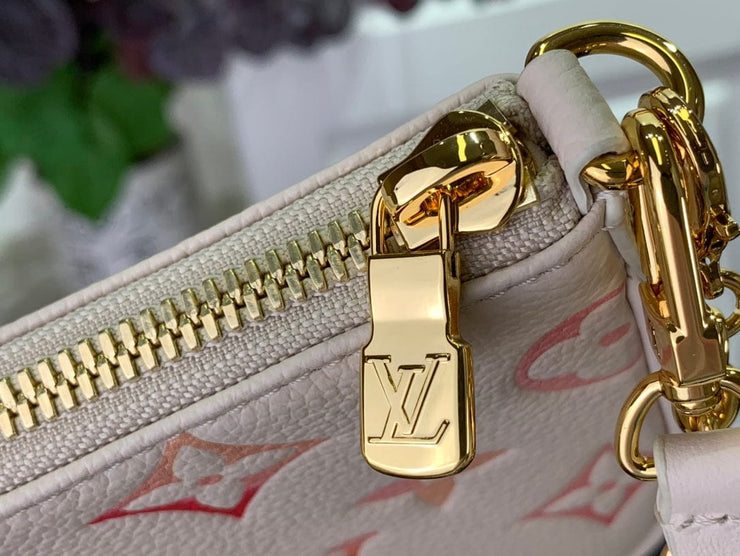 HypedEffects Louis Vuitton Monogram Embossed Leather Handbag in Blush with Gold-Tone Hardware