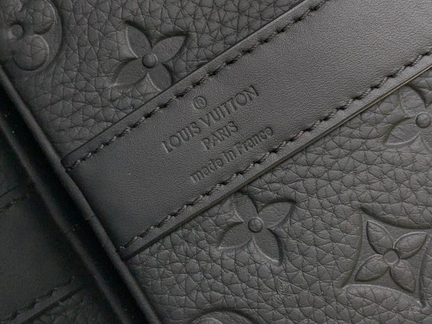 HypedEffects Louis Vuitton Monogram Keepall Bandouliere 50 Bag in Black Leather