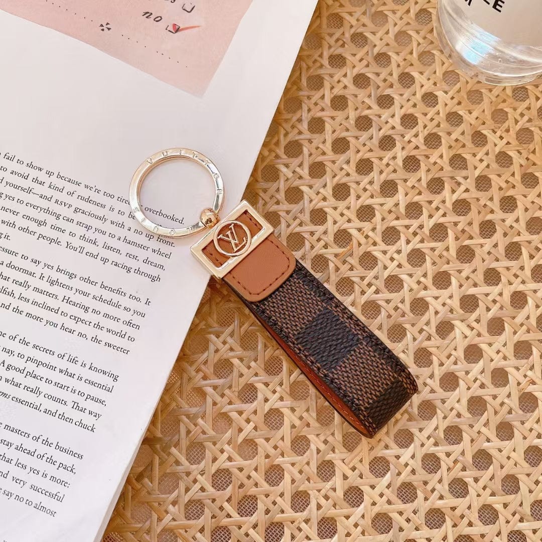HypedEffects louis vuitton Monogram Key Holders with Gold Ring | louis vuitton Keychain