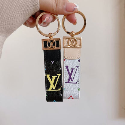 HypedEffects louis vuitton Monogram Key Holders with Gold Ring | louis vuitton Keychain