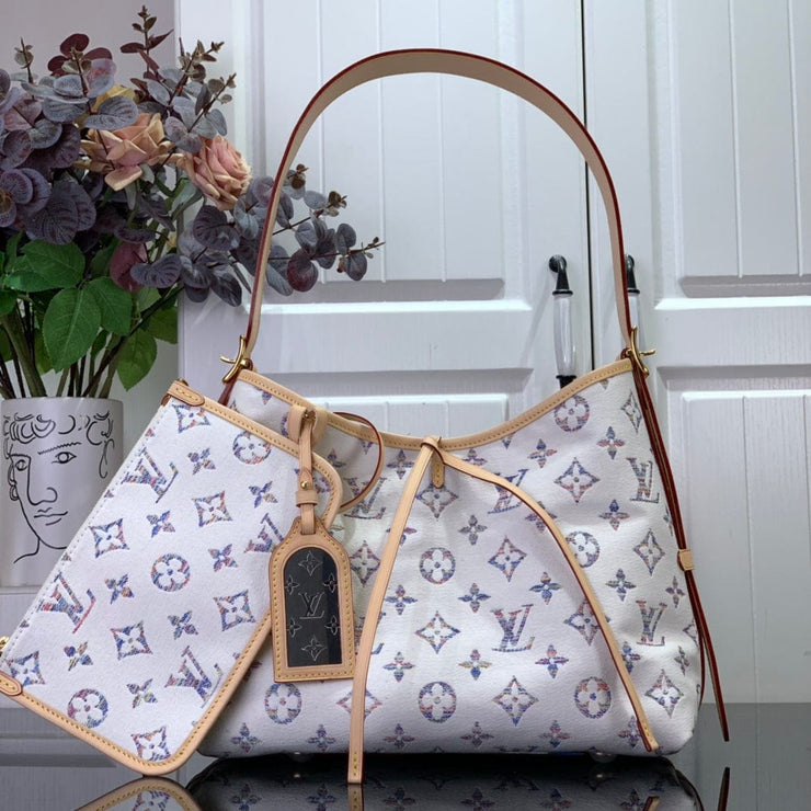 HypedEffects Louis Vuitton Monogram Multicolore White Canvas Leather Handbag