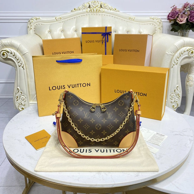 HypedEffects Louis Vuitton Monogram Shoulder Bag with Gold-Tone Hardware