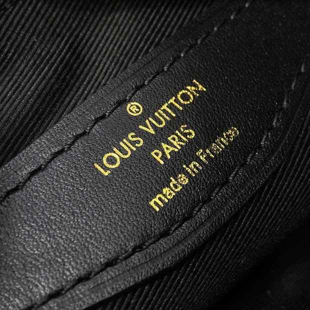 HypedEffects Louis Vuitton Monogram Shoulder Bag with Gold-Tone Hardware (Black Edges)