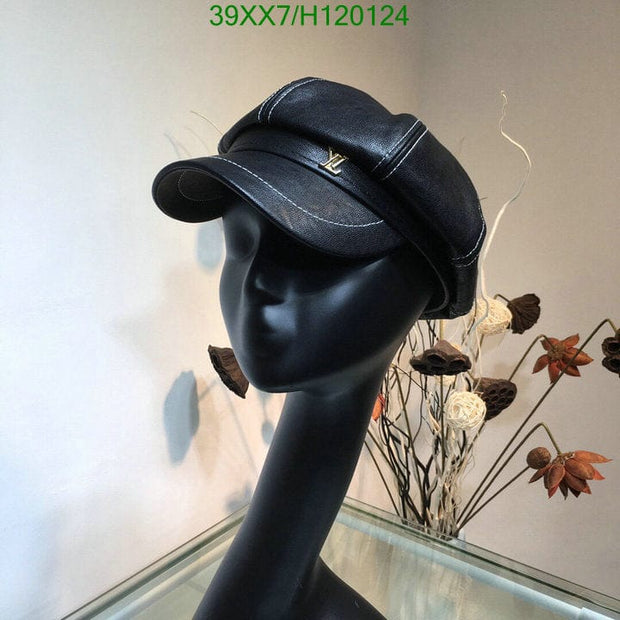 HypedEffects Louis Vuitton Newsboy Hat - Black & White