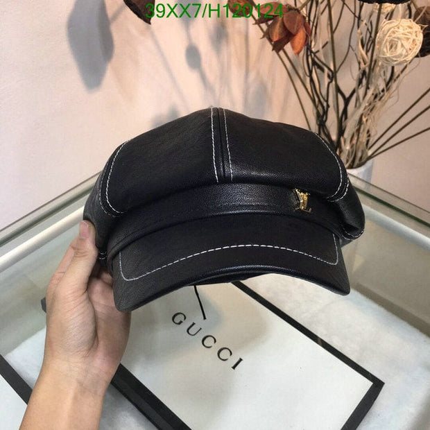 HypedEffects Louis Vuitton Newsboy Hat - Black & White