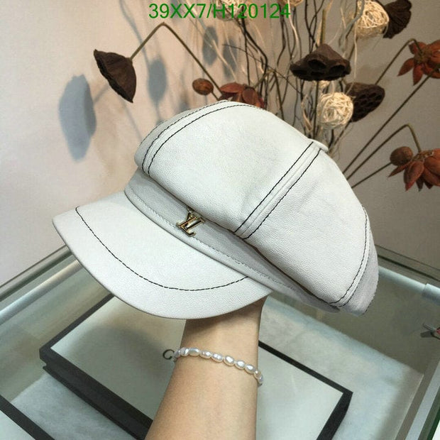 HypedEffects Louis Vuitton Newsboy Hat - Black & White