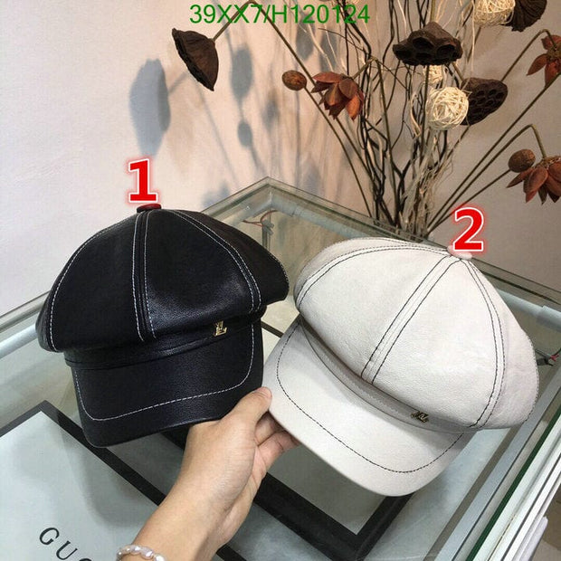 HypedEffects Louis Vuitton Newsboy Hat - Black & White
