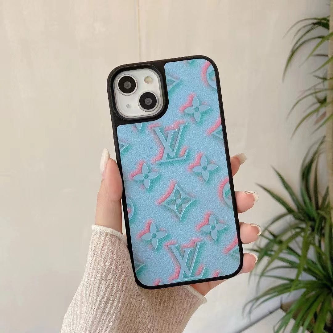 HypedEffects louis vuitton Pastel Monogram Embossed iPhone Cases