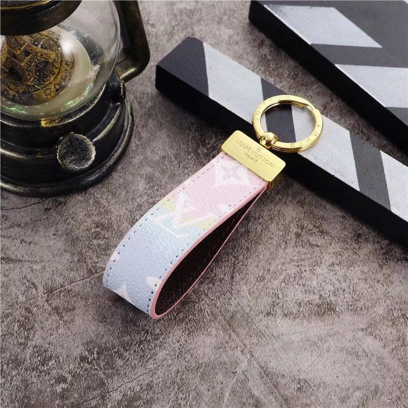 HypedEffects louis vuitton Pastel Monogram Key Holders with Gold Accents | louis vuitton Keychain
