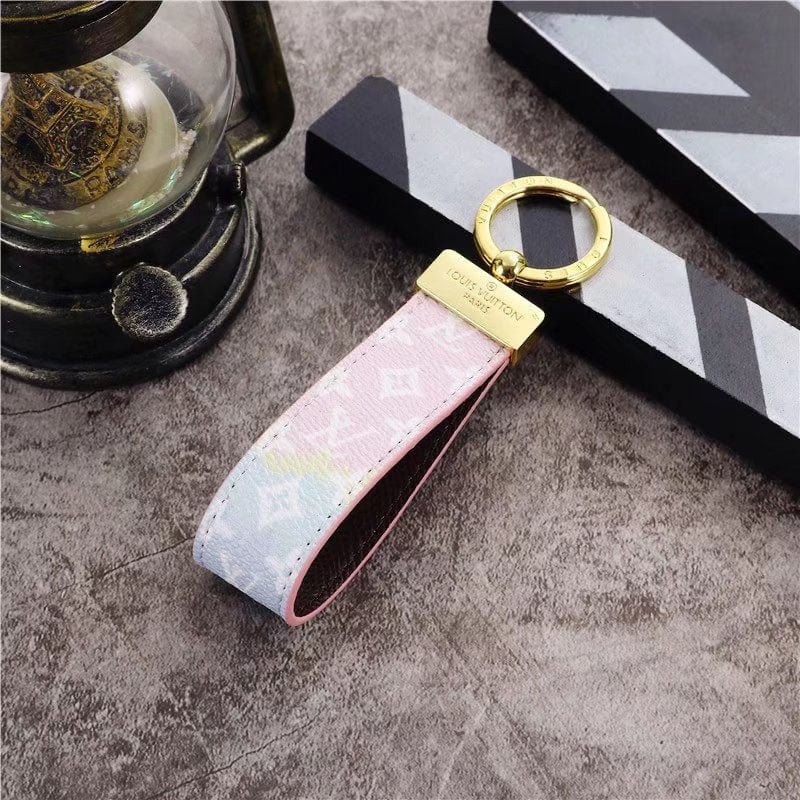 HypedEffects louis vuitton Pastel Monogram Key Holders with Gold Accents | louis vuitton Keychain
