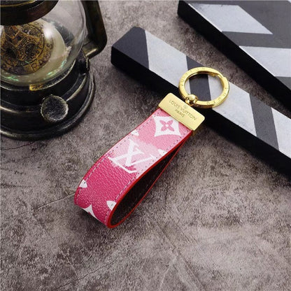 HypedEffects louis vuitton Pastel Monogram Key Holders with Gold Accents | louis vuitton Keychain