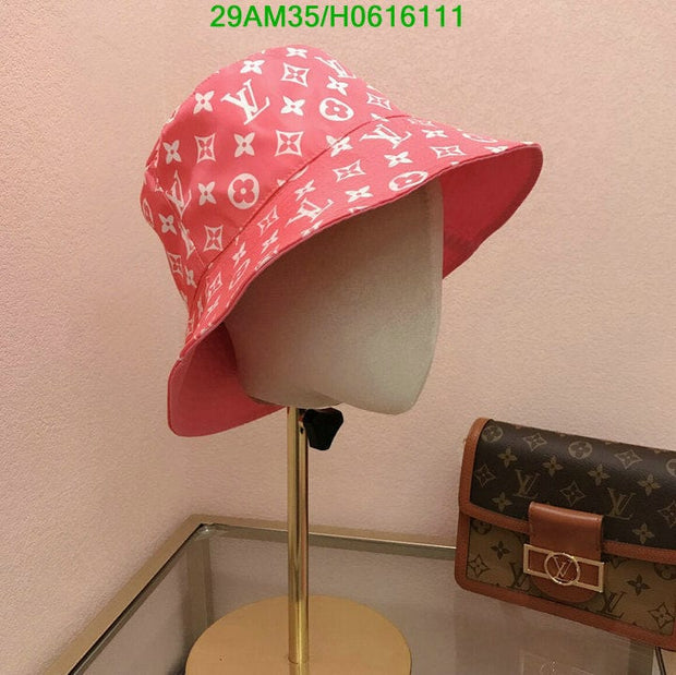 HypedEffects Louis Vuitton Pink & White Bucket Hat