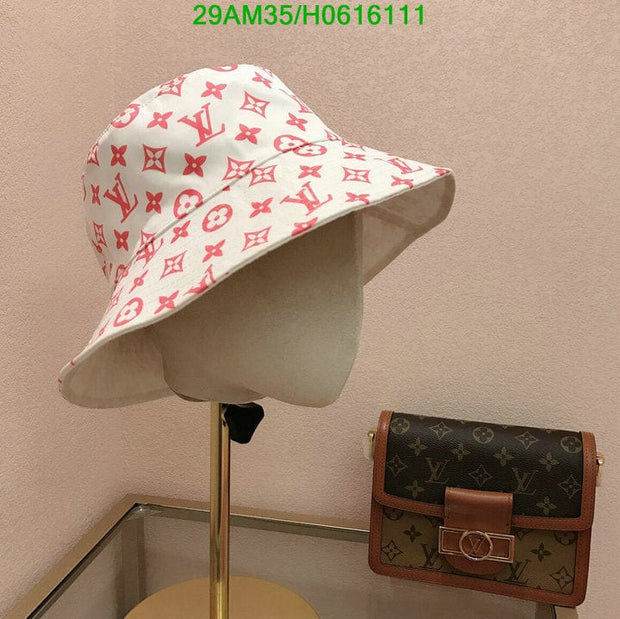 HypedEffects Louis Vuitton Pink & White Bucket Hat