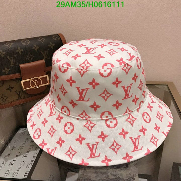 HypedEffects Louis Vuitton Pink & White Bucket Hat