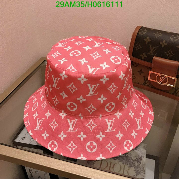 HypedEffects Louis Vuitton Pink & White Bucket Hat