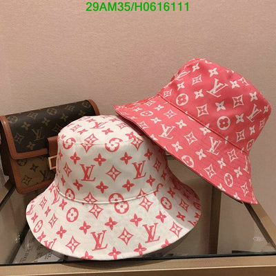 HypedEffects Louis Vuitton Pink & White Bucket Hat