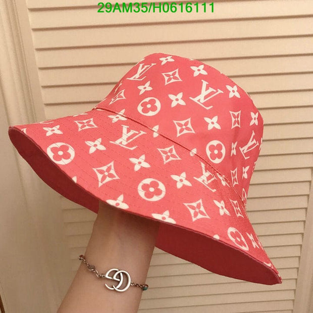 HypedEffects Louis Vuitton Pink & White Bucket Hat