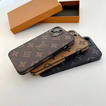 HypedEffects louis vuitton Premium Leather iPhone Cover for iPhone 14, and iPhone 15 Series