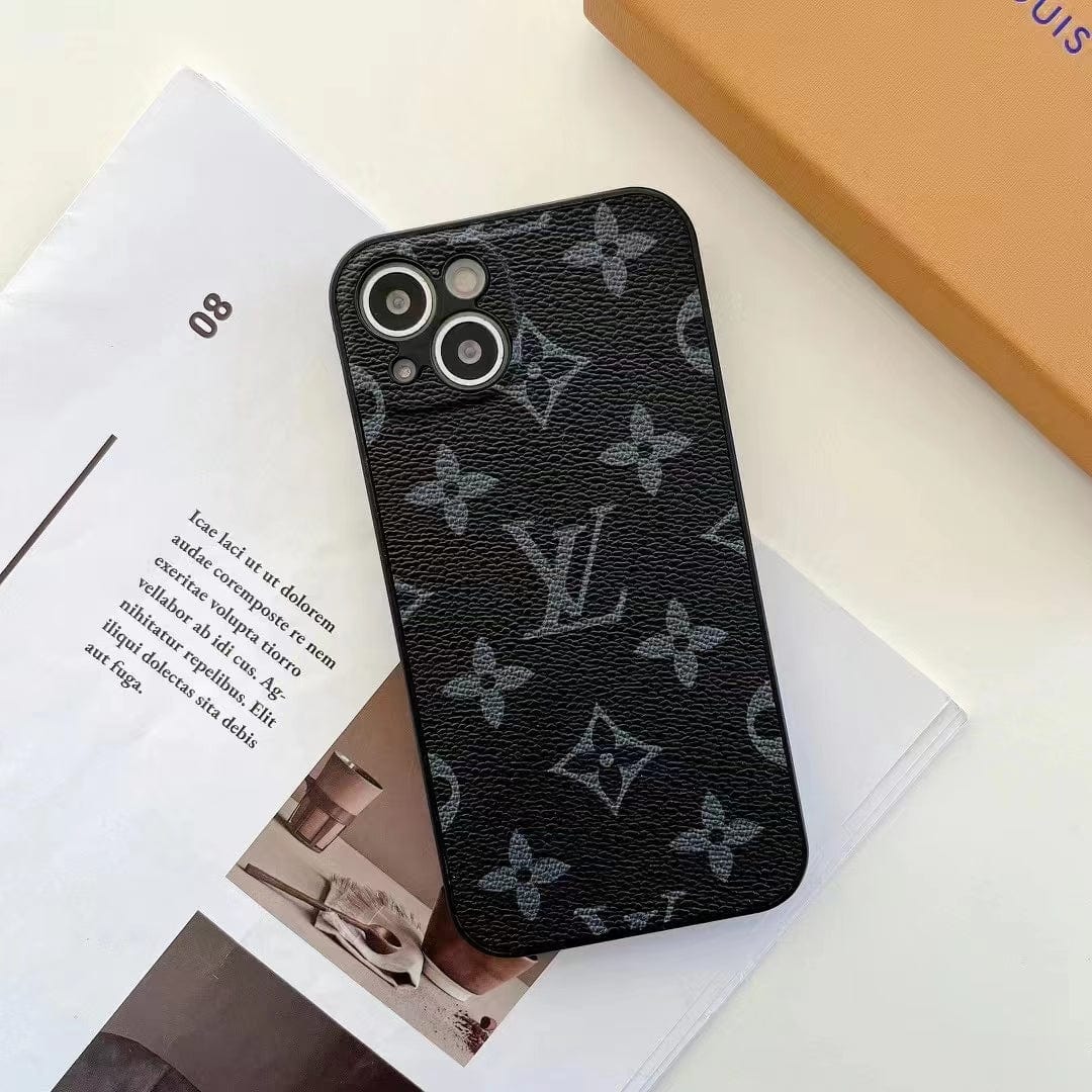 HypedEffects louis vuitton Premium Leather iPhone Cover for iPhone 14, and iPhone 15 Series