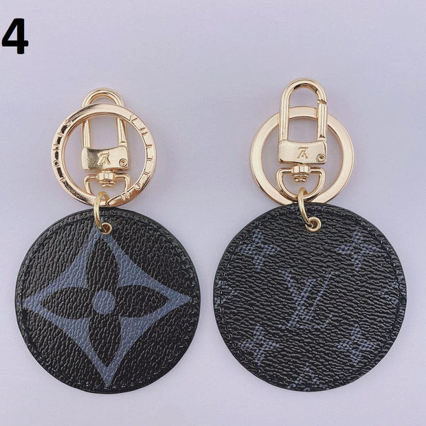 HypedEffects Louis Vuitton Rounded Leather Keychain | Bag Keychain