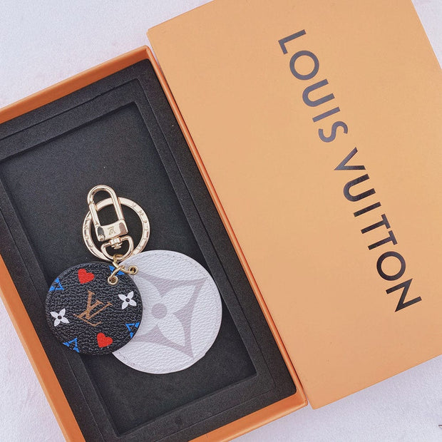HypedEffects Louis Vuitton Rounded Leather Keychain | Bag Keychain
