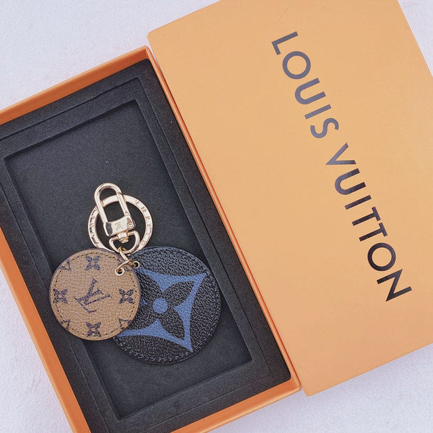 HypedEffects Louis Vuitton Rounded Leather Keychain | Bag Keychain