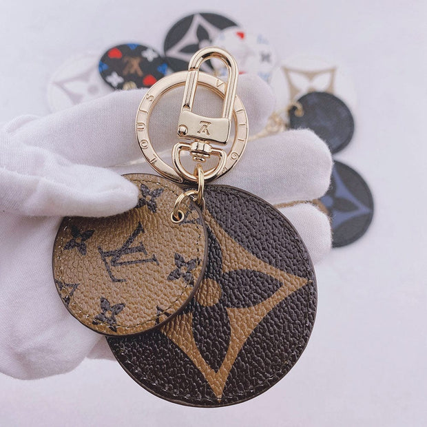 HypedEffects Louis Vuitton Rounded Leather Keychain | Bag Keychain