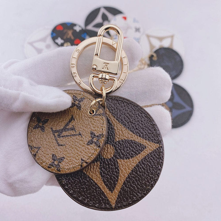 HypedEffects Louis Vuitton Rounded Leather Keychain | Bag Keychain
